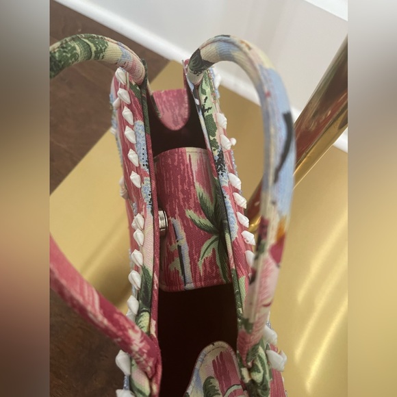 Timmy Woods Beverly Hills Rare Hawaiian Beach Seashell Hand bag - Picture 7 of 12